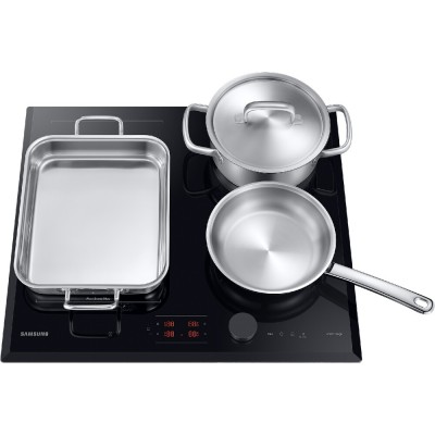 Samsung nz64b6058kk induction hob 60 cm black glass ceramic