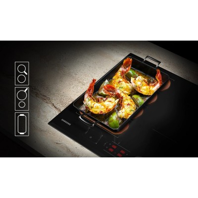 Samsung nz64b6058kk Induktionskochfeld 60 cm, schwarze Glaskeramik