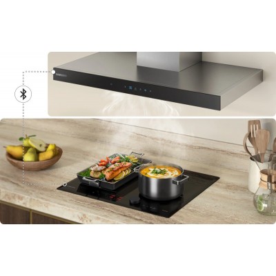 Samsung nz64b6058kk induction hob 60 cm black glass ceramic