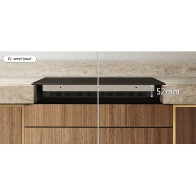 Samsung nz64b6058kk induction hob 60 cm black glass ceramic