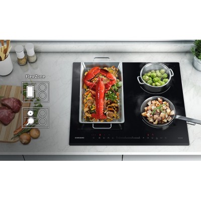 Samsung nz64t3707ak placa de inducción 60 cm negro vitrocerámica