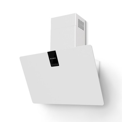 Faber hotte murale inclinée soft edge 80 cm blanche