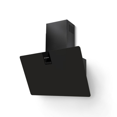 Faber soft edge  Inclined wall mounted hood vent 80cm black