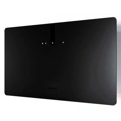 Campana de pared faber glam fit zero goteo plus 80 cm cristal negro mate