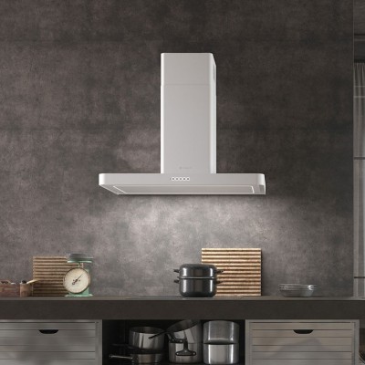 Faber t-light wall hood 90 cm matt white