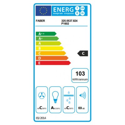 Faber Premio hotte d'angle 100 cm acier inoxydable - verre