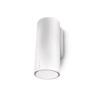 Faber cylindra gloss plus  Inclined wall mounted hood vent cylindrical 37 cm white