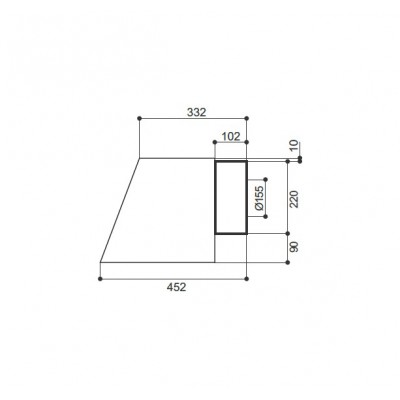Okap ścienny Faber Chloè Plus 70 cm, industrialny, cynowy