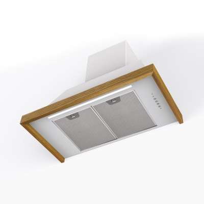 Faber thea wall hood 80 cm white oak frame