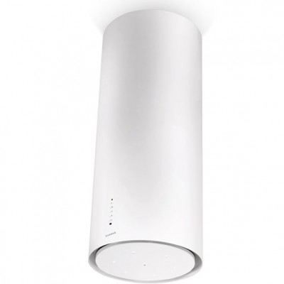 Okap kuchenny Faber cylindra gloss plus island 37 cm biały