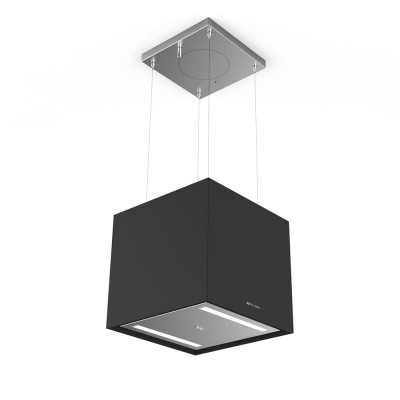 Campana isla Faber soft cube 40 cm negro