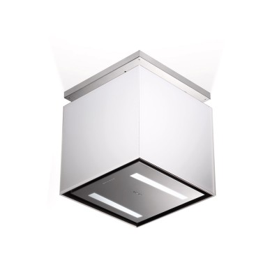 Faber lybra plus island hood up and down 40 cm stainless steel - glass