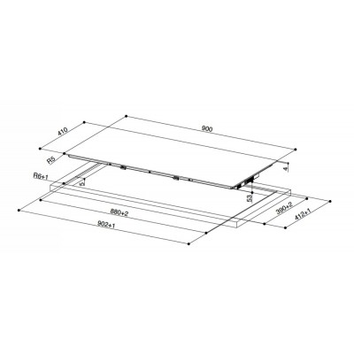 Faber fch slim 94 bk kl plaque à induction 90 cm verre noir