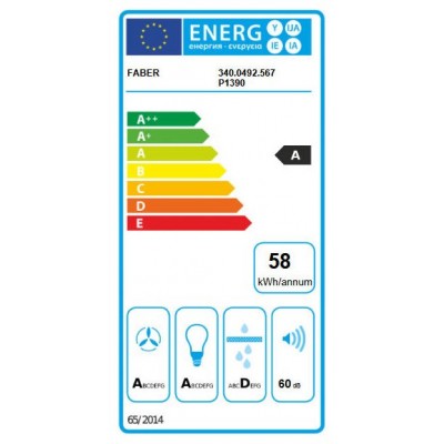 Faber fabula plus 90 campana descendente para encimera 90 cm vidrio blanco - acero inoxidable