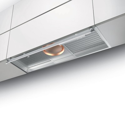 Faber ilma touch  Undercabinet built-in hood vent 120 cm white glass - stainless steel