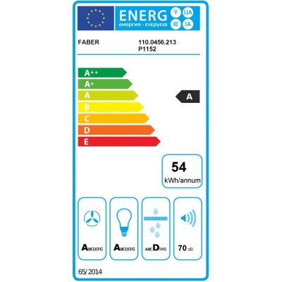 Faber in-night hotte sous meuble encastrable 52 cm acier inoxydable