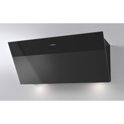 Airforce V10  Inclined wall mounted hood vent 90cm black glass