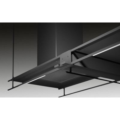 Airforce frame cappa isola 180 cm nero opaco