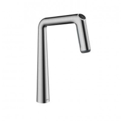 Kwc Kio 10.481.232.127fl mezclador de cocina decorativo en acero con tecnología LED + ducha de mano