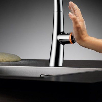 Kwc Zoe 10.201.242.127fl touch light pro kitchen mixer decor steel