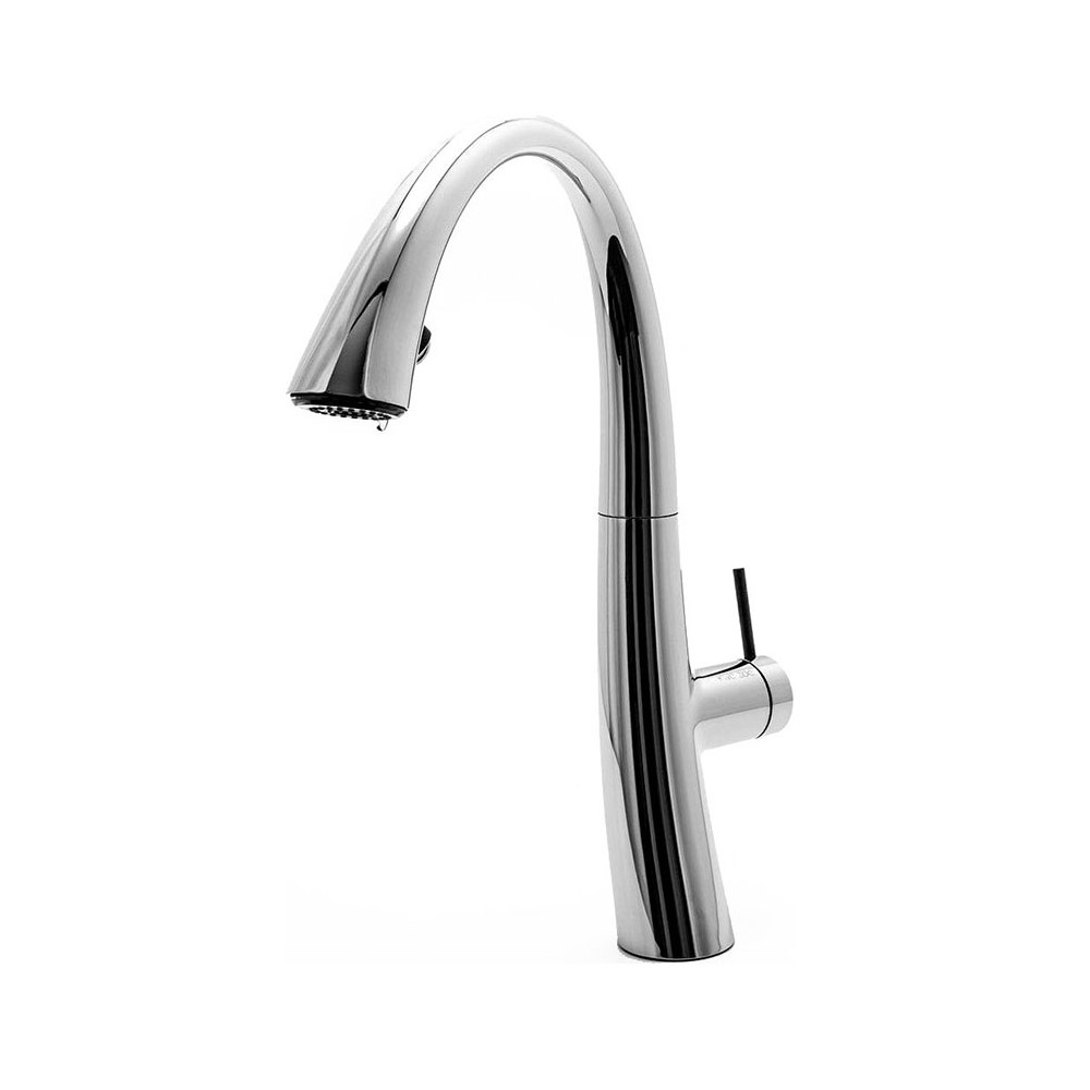 KWC ZOE Spültischarmatur – Chrom, Mit Brausefunktion, 8 L/Min, Keramikkartusche