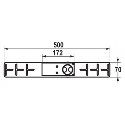 Kwc Ono 11.152.033.000 mezclador empotrado de pared con caño fijo