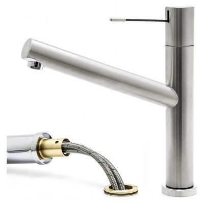 Kwc Ono 10.151.043.700fl stainless steel underwindow tap mixer