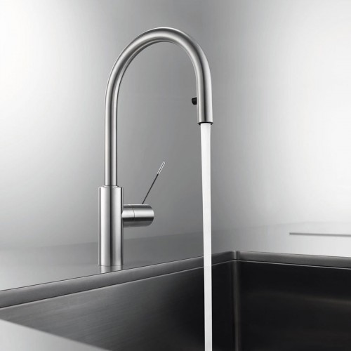 Gessi Mezclador monomando con ducha extraible Proton Collection 17177 299  Acabado Negro Mate