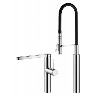 Grifo mezclador Kwc Ono 10.152.423.000fl + ducha de mano cromada