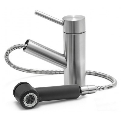 Kwc Inox 10.271.033.736fl mixer tap + black hand shower