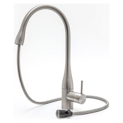 Kwc Eve 10.121.102.700fl led tap mixer + stainless steel hand shower