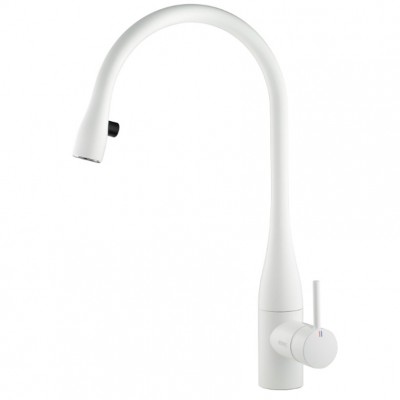Kwc Eve 10.121.103.150fl led tap mixer + white hand shower