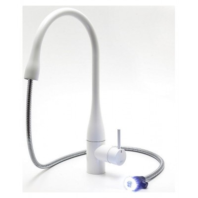 Kwc Eve 10.121.103.150fl led tap mixer + white hand shower