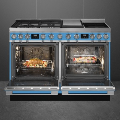 Smeg cpf120igmpt Portofino cucina gas azzurro 120 cm