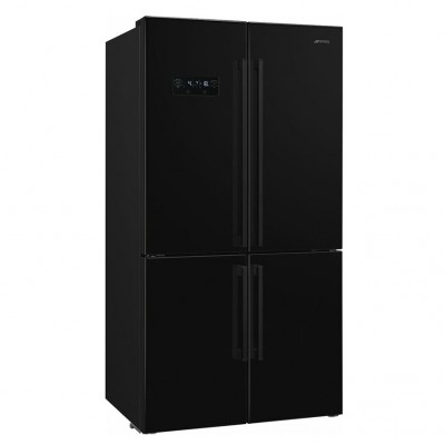 Smeg FQ60NDF  réfrigérateur congélateur sur pied noir 91 cm