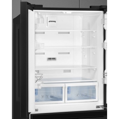 Smeg FQ55FNDF  frigorífico congelador independiente negro 84 cm