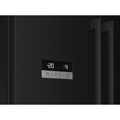 Smeg FQ55FNDF  Kühlschrank freistehender Gefrierschrank schwarz 84 cm