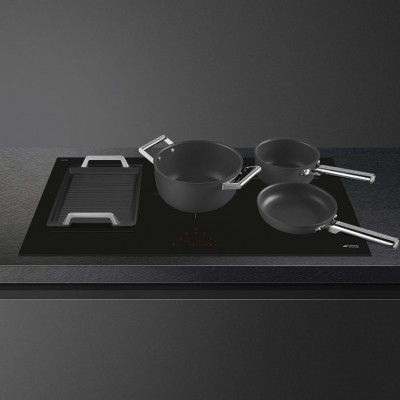 Smeg SI1M4954D  Induction stove 90 cm black glass ceramic
