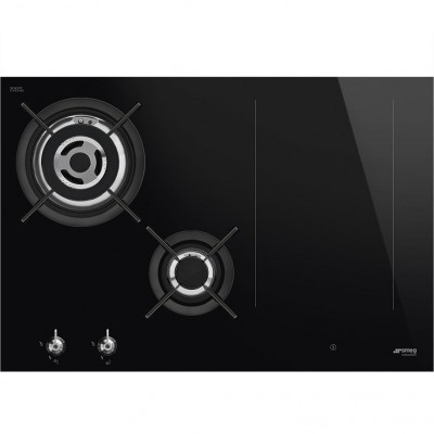 Smeg PM3743D  Induction stove hybrid gas-induction 75cm black