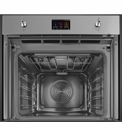 Smeg SO6303APX  Steam oven + 60 cm stainless steel built-in microwave