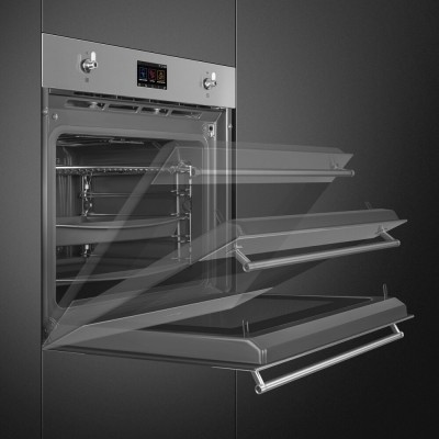 Smeg SO6303APX  four vapeur + Micro-onde encastrable inox 60 cm