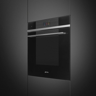 Smeg SO6104APN Linea  Steam oven + built-in microwave 60 cm black