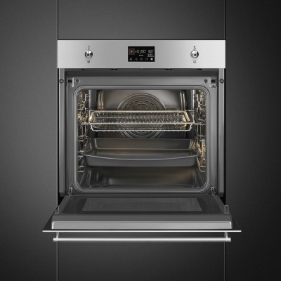 Smeg SO6302M2X classica  Kombinierter Einbau-Mikrowellenofen + 60 cm Edelstahl