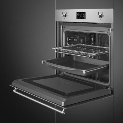 Smeg SO6302M2X classica  Kombinierter Einbau-Mikrowellenofen + 60 cm Edelstahl