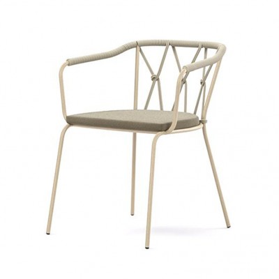 Alma design Scala chair  chaise de jardin couleur sable extérieur 55 cm