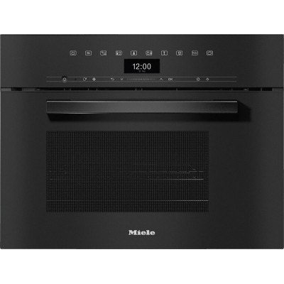 Miele dgm 7440 combined steam oven microwave built-in black glass