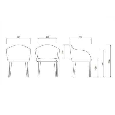 Alma design Agata poltroncina in tessuto verde + frassino
