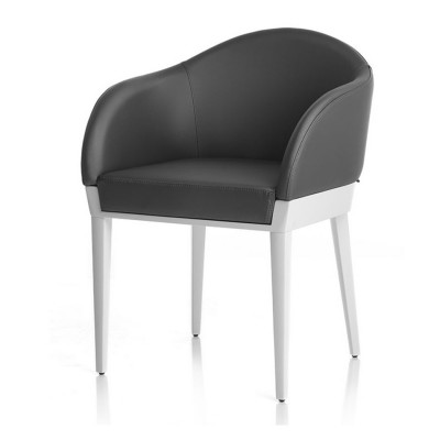 Alma design Agata  Fauteuils en cuir couple noir