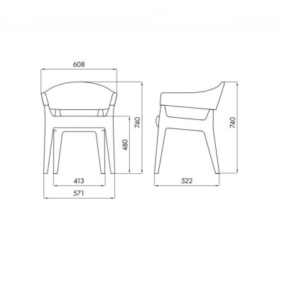 Alma desing Jo cuoietto poltroncina