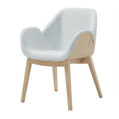 Alma design Lips  Ashwood chair + white fabric